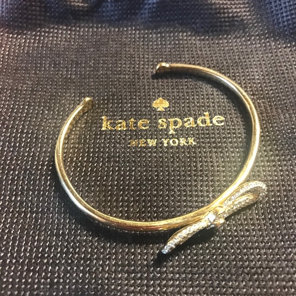 Kate Spade Rhinestone Cuff with Bow - Picture 2 of 3